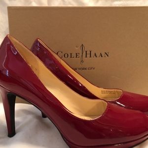 Cole Haan Red Patent Leather Pumps